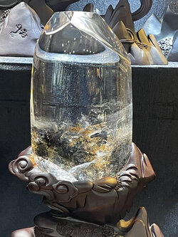 อัญมณีฮวงจุ้ยควอตซ์แฟนธอมเขียวธรรมชาติ