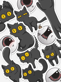 Sticker | สโมคแมวผี คละแบบ
