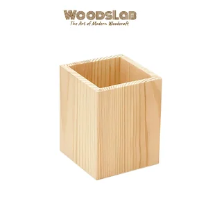 ที่ใส่ปากกาตั้งโต๊ะไม้สน