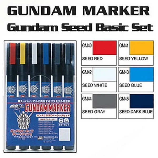 Mr.Hobby Gundam Marker Set GMS-109 (Seed) 4973028519174 4973028505641 (ปากกา) Mr.Hobby Gundam Marker Set GMS-109 (Seed) 4973028519174 4973028505641 (ปากกา)