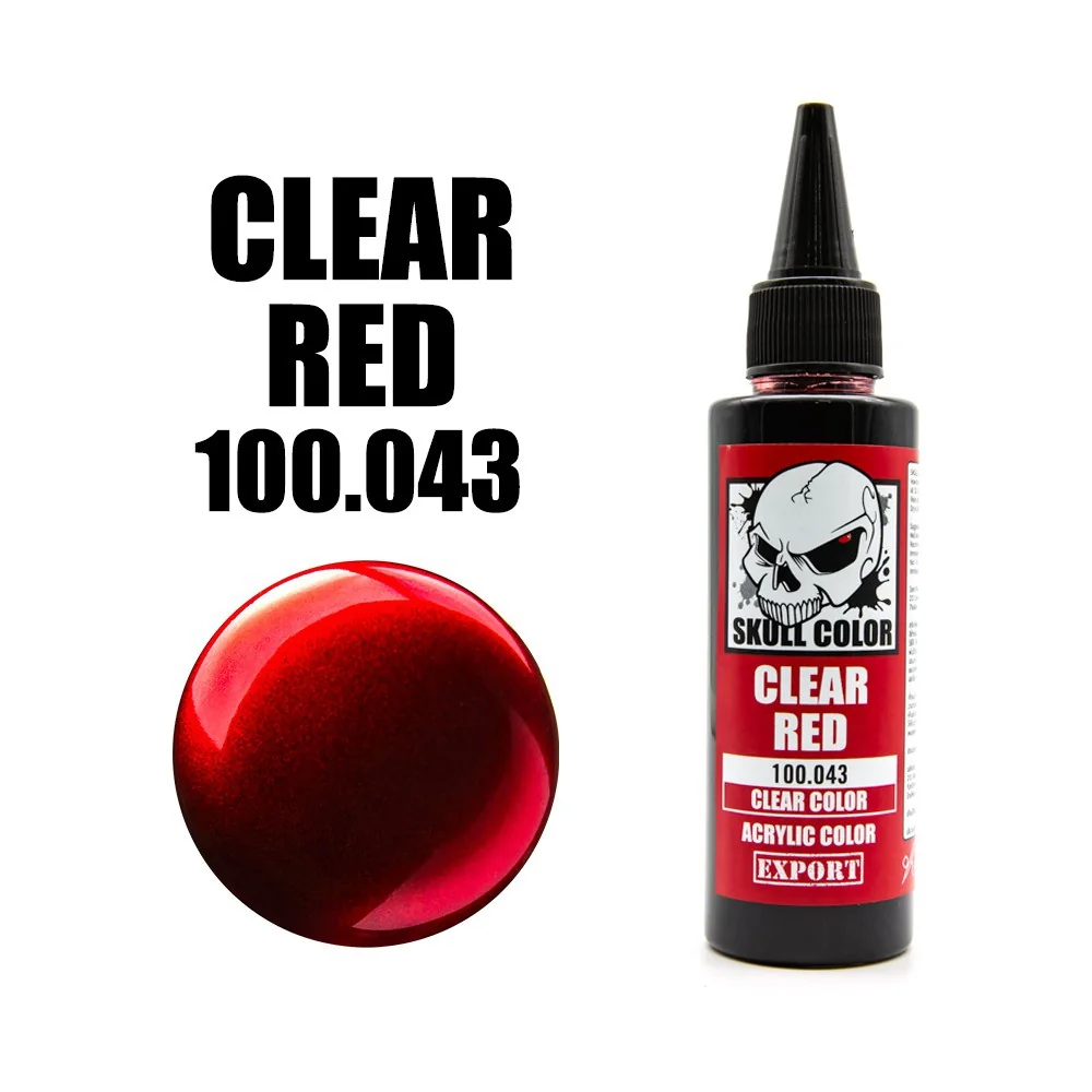Skull Color 100.043 Clear Red 60 ml (Clear Color) 8853100903434 (สี) Skull Color 100.043 Clear Red 60 ml (Clear Color) 8853100903434 (สี)