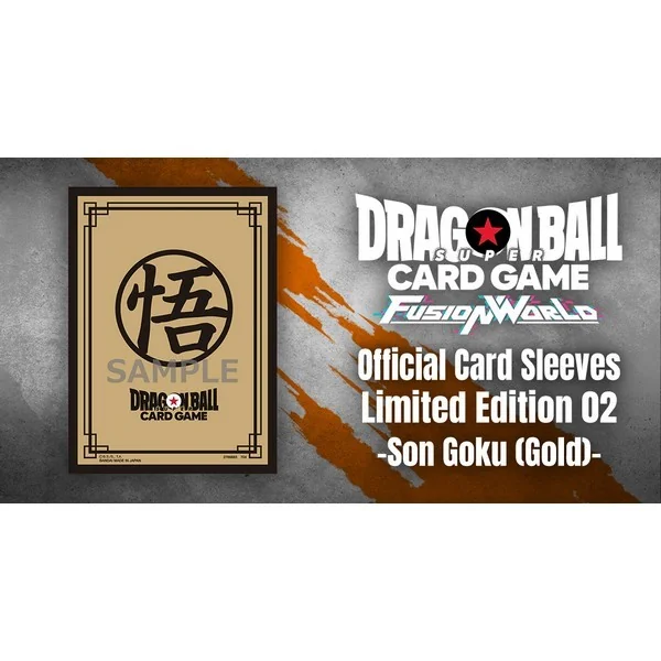 Bandai Dragon Ball Super Card Game Fusion World Official Card Sleeves Limited Edition 02 Son Goku (Gold) 4582769734205 Bandai Dragon Ball Super Card Game Fusion World Official Card Sleeves Limited Edition 02 Son Goku (Gold) 4582769734205