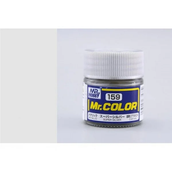 Mr.Hobby Mr.Color C159 Super Silver Metallic Gloss (10ml) 4973028635782 (สี) Mr.Hobby Mr.Color C159 Super Silver Metallic Gloss (10ml) 4973028635782 (สี)