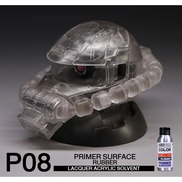 Raditz Studio RS P08 Surface Primer Rubber 60 ml (Surfacer Primer) 8858878800088 (สี) Raditz Studio RS P08 Surface Primer Rubber 60 ml (Surfacer Primer) 8858878800088 (สี)