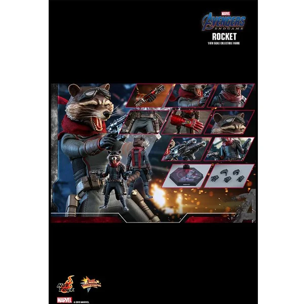 Hot Toys MMS548 Rocket : Avengers Endgame - 1/6 Scale MMS548 (Action Figure) Hot Toys MMS548 Rocket : Avengers Endgame - 1/6 Scale MMS548 (Action Figure)