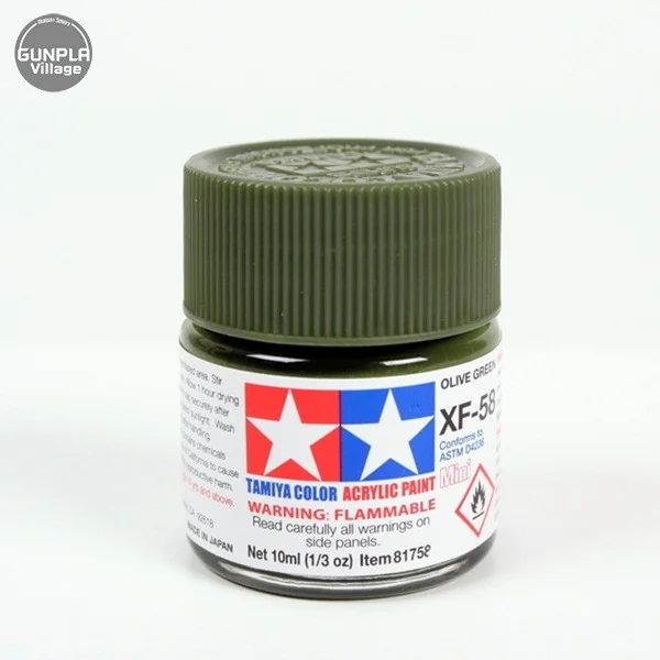 Tamiya 81758 Acrylic Mini XF-58 Olive Green 45035845 (สี) Tamiya 81758 Acrylic Mini XF-58 Olive Green 45035845 (สี)