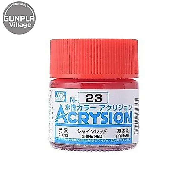 Mr.Hobby MR.ACRYSION COLOR N-23 SHINE RED 4973028112344 (สี) Mr.Hobby MR.ACRYSION COLOR N-23 SHINE RED 4973028112344 (สี)
