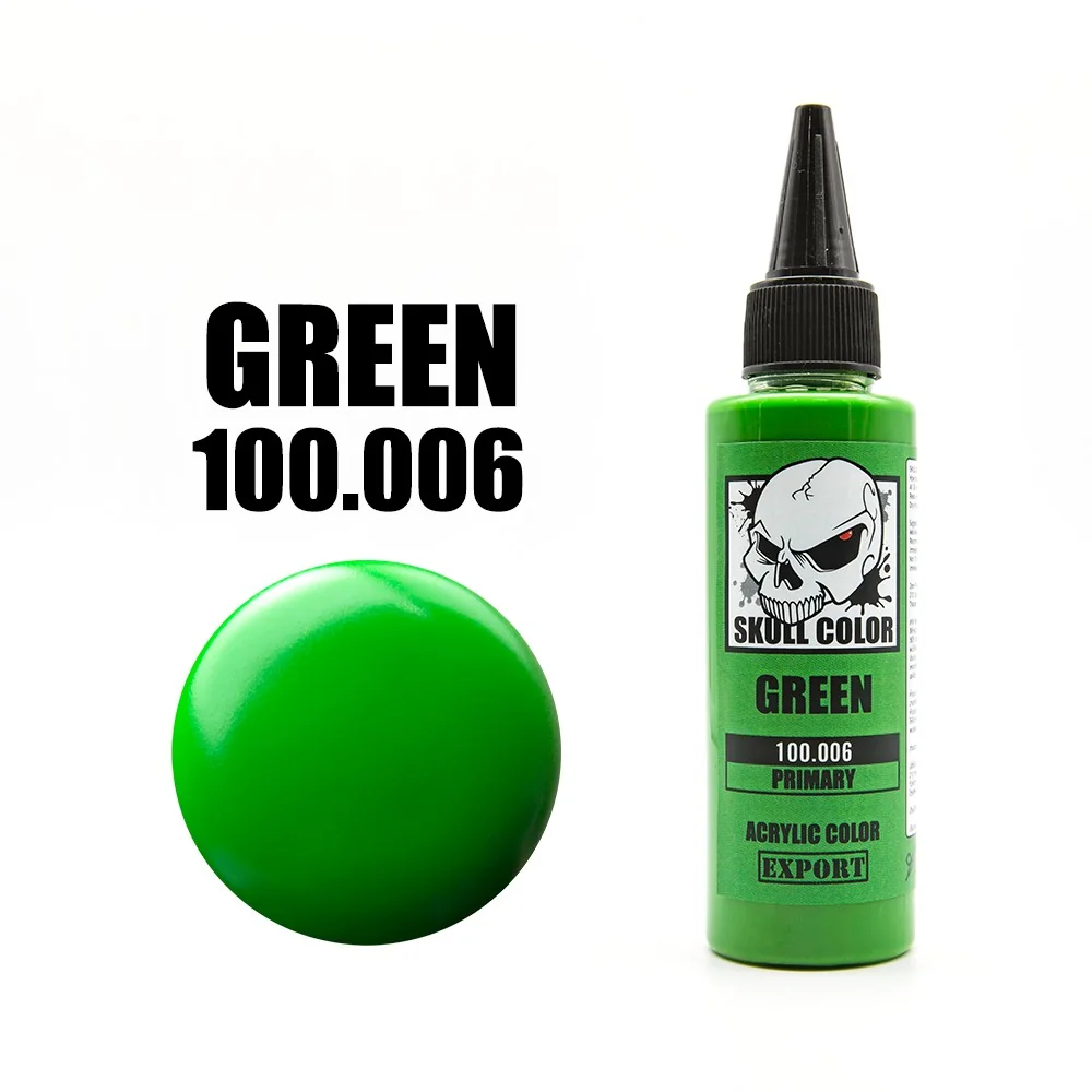 Skull Color 100.006 Green 60 ml (Primary) 8853100903069 (สี) Skull Color 100.006 Green 60 ml (Primary) 8853100903069 (สี)