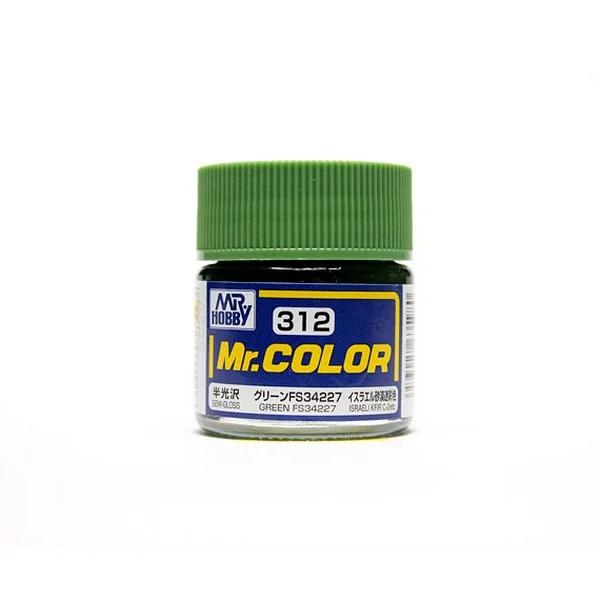 Mr.Hobby Mr.Color C312 Green FS34227 Semi-Gloss (10ml) 4973028635980 (สี) Mr.Hobby Mr.Color C312 Green FS34227 Semi-Gloss (10ml) 4973028635980 (สี)