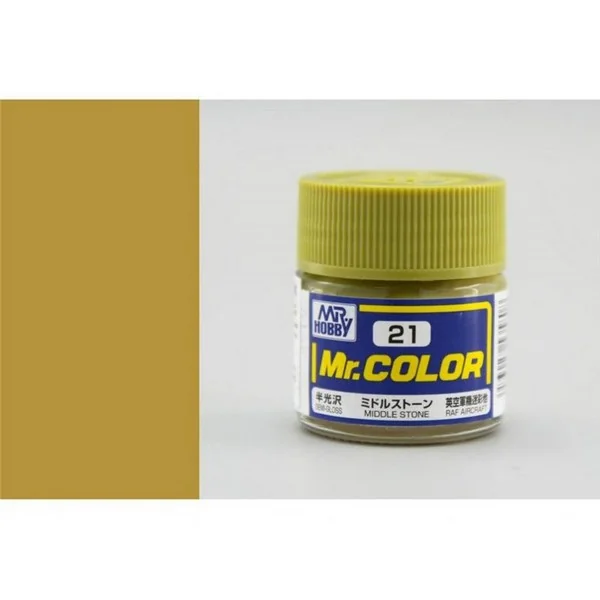 Mr.Hobby Mr.Color C21 Middle Stone Semi-Gloss (10ml) 4973028535808 (สี) Mr.Hobby Mr.Color C21 Middle Stone Semi-Gloss (10ml) 4973028535808 (สี)