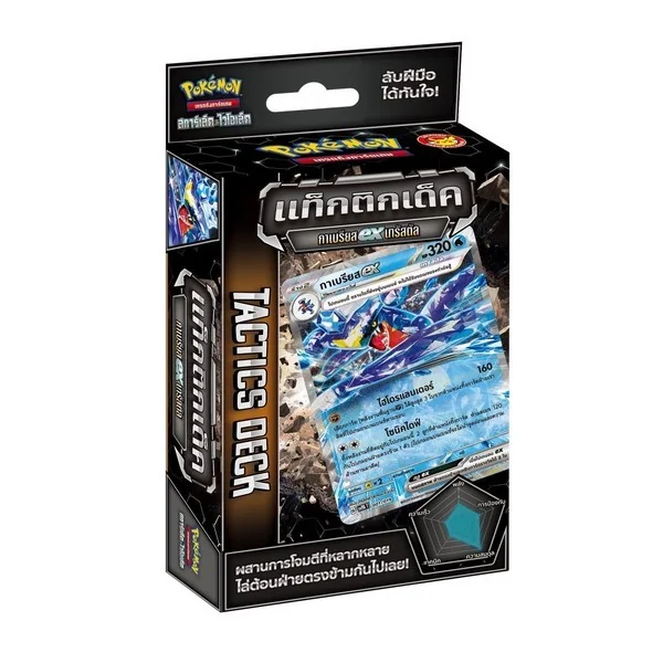 Pokemon TCG Tactics Deck Gaburias ex กาเบรียส ex เทรัสตัล (1 กล่อง) 8859696525746 (โปเกมอนการ์ด)