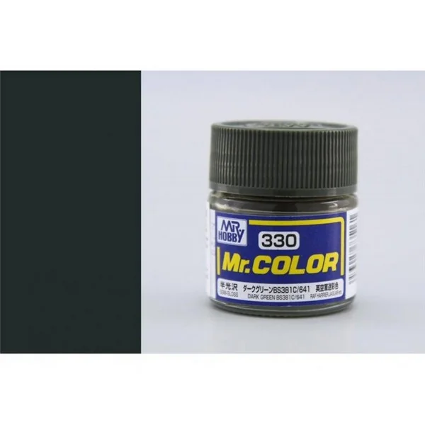 Mr.Hobby Mr.Color C330 Dark Green BS381C/641 Semi-Gloss (10ml) 4973028735161 (สี) Mr.Hobby Mr.Color C330 Dark Green BS381C/641 Semi-Gloss (10ml) 4973028735161 (สี)