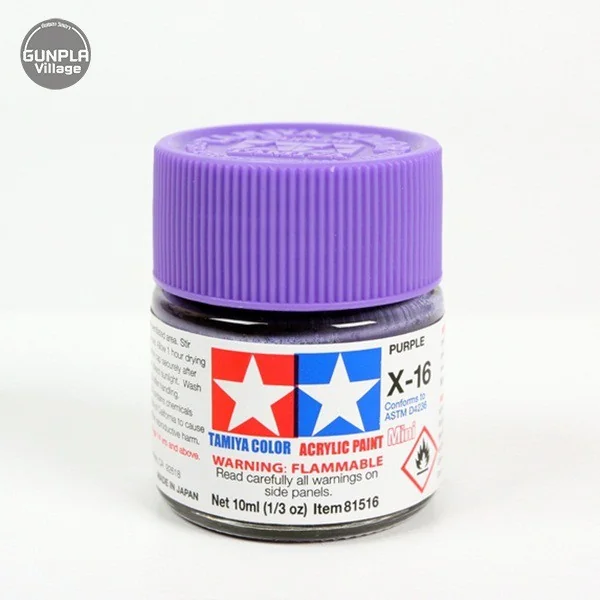 Tamiya 81516 Acrylic Mini X-16 Purple 45032851 (สี) Tamiya 81516 Acrylic Mini X-16 Purple 45032851 (สี)