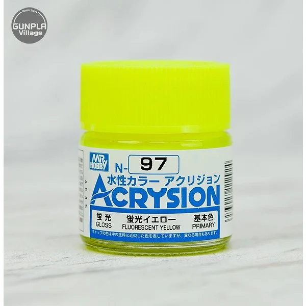 Mr.Hobby MR.ACRYSION COLOR N-97 FLUORESCENT YELLOW 4973028112924 (สี) Mr.Hobby MR.ACRYSION COLOR N-97 FLUORESCENT YELLOW 4973028112924 (สี)