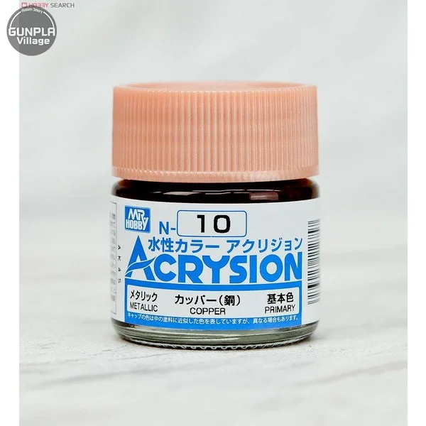 Mr.Hobby MR.ACRYSION COLOR N-10 COPPER 4973028112757 (สี) Mr.Hobby MR.ACRYSION COLOR N-10 COPPER 4973028112757 (สี)