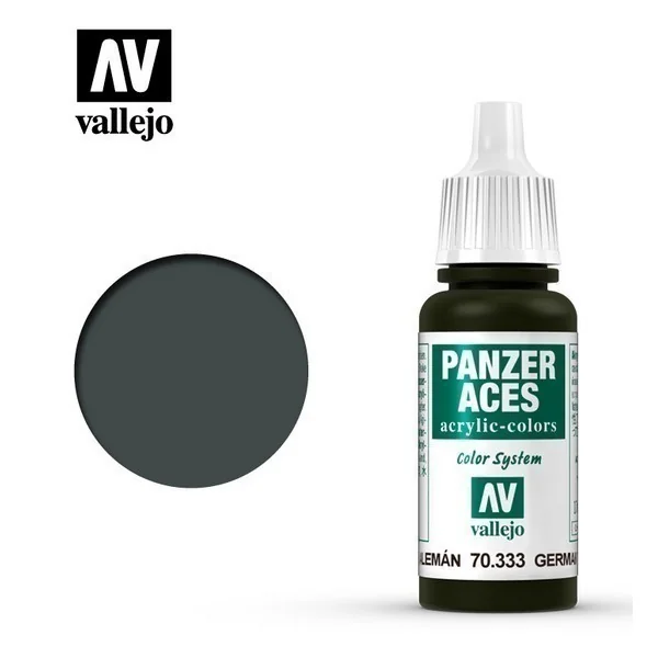 Vallejo Panzer Aces 70.333 German Tanker (Black) 17 ml 8429551703338 (สี) Vallejo Panzer Aces 70.333 German Tanker (Black) 17 ml 8429551703338 (สี)
