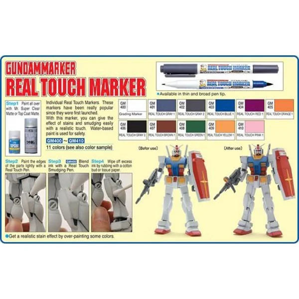 Mr.Hobby Real Touch Marker Set 2 GMS-113 4973028035346 (ปากกา)