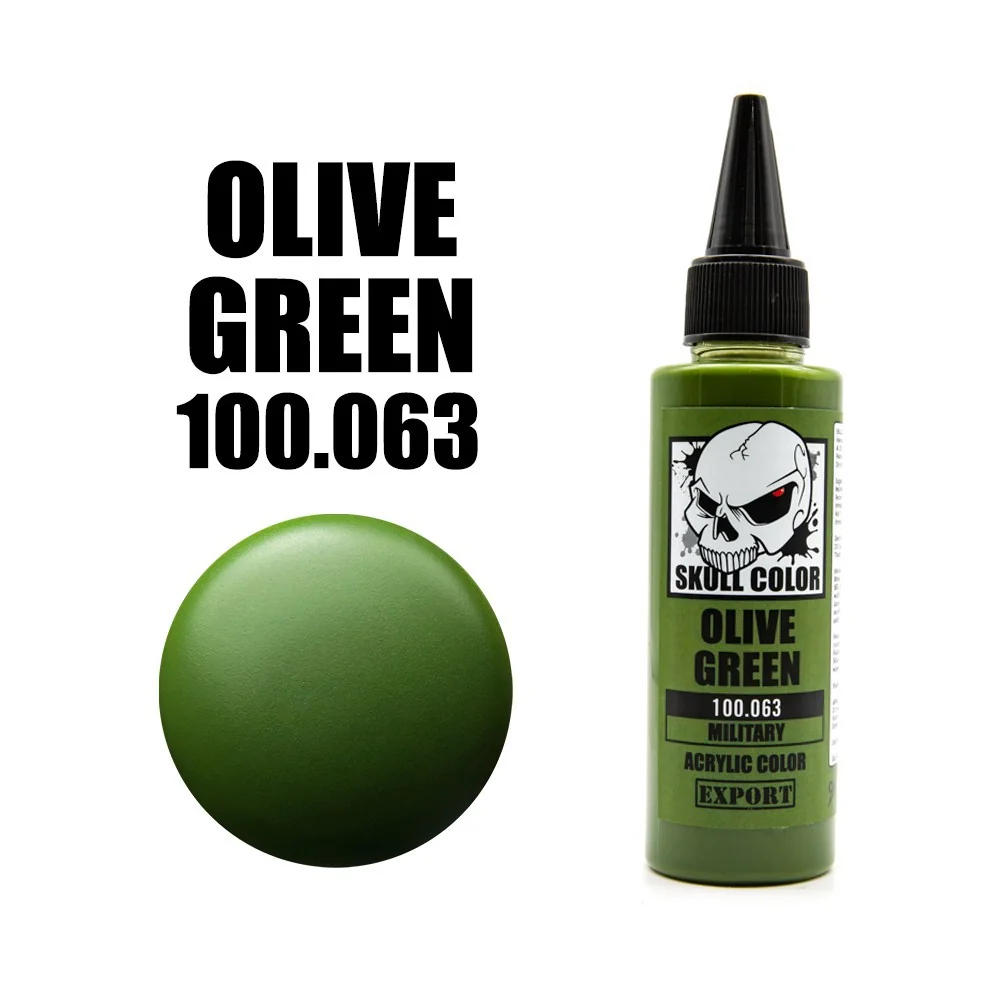 Skull Color 100.063 Olive Green 60 ml (Military) 8853100903632 (สี) Skull Color 100.063 Olive Green 60 ml (Military) 8853100903632 (สี)