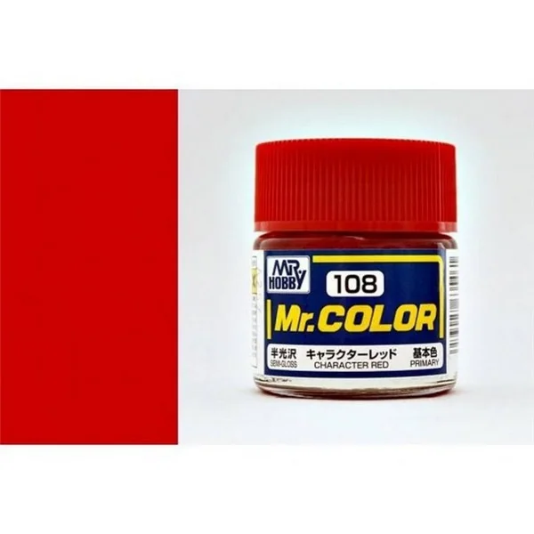 Mr.Hobby Mr.Color C108 Character Red Semi-Gloss (10ml) 4973028635461 (สี)