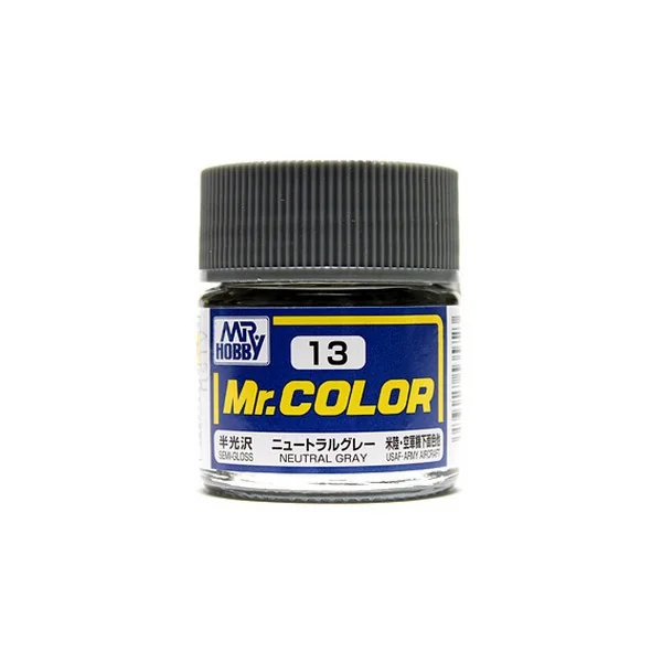 Mr.Hobby Mr.Color C13 Neutral Gray (10ml) Mr. Hobby 4973028535723 (สี) Mr.Hobby Mr.Color C13 Neutral Gray (10ml) Mr. Hobby 4973028535723 (สี)