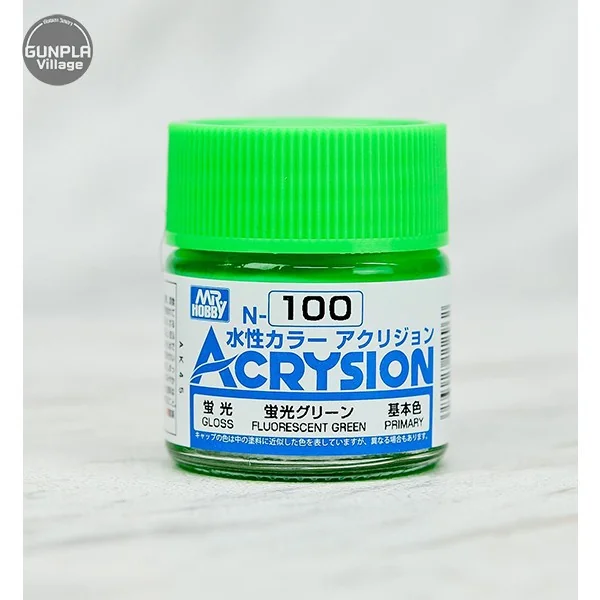 Mr.Hobby MR.ACRYSION COLOR N-100 FLUORESCENT GREEB 4973028112962 (สี) Mr.Hobby MR.ACRYSION COLOR N-100 FLUORESCENT GREEB 4973028112962 (สี)