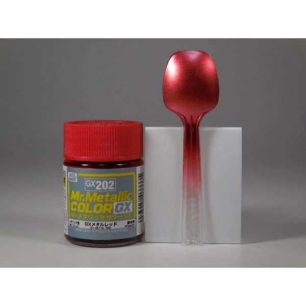 Mr.Hobby Mr.Metallic Color GX202 Metal Red 4973028033335 (สี) Mr.Hobby Mr.Metallic Color GX202 Metal Red 4973028033335 (สี)