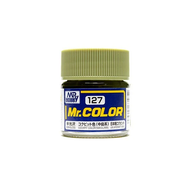 Mr.Hobby Mr.Color C127 Cockpit Color (Nakajima) Semi-Gloss (10ml) 4973028635652 (สี) Mr.Hobby Mr.Color C127 Cockpit Color (Nakajima) Semi-Gloss (10ml) 4973028635652 (สี)