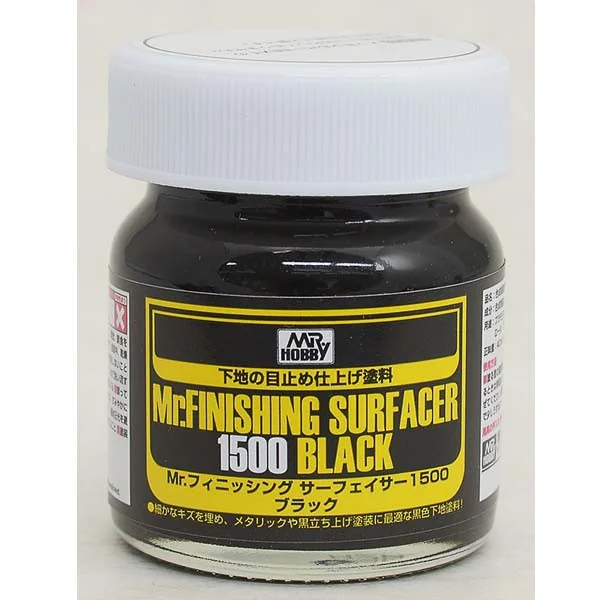 Mr.Hobby Mr.FinishIing Surfacer 1500 SF288 BLACK 4973028420203 (สี) Mr.Hobby Mr.FinishIing Surfacer 1500 SF288 BLACK 4973028420203 (สี)