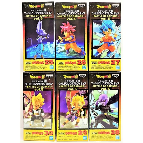 Banpresto (Set 6 กล่อง) WCF Dragon Ball Super World Collectable Figure - Battle of Saiyans Vol.5 4983164172416 (Figure)