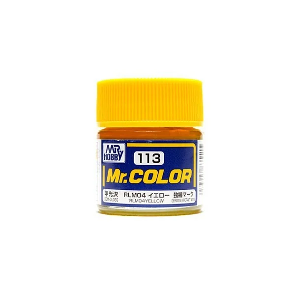 Mr.Hobby Mr.Color C113 RLM04 Yellow Semi-Gloss (10ml) 4973028635515 (สี) Mr.Hobby Mr.Color C113 RLM04 Yellow Semi-Gloss (10ml) 4973028635515 (สี)