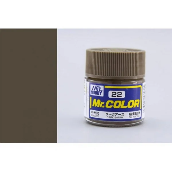 Mr.Hobby Mr.Color C22 Dark Earth Semi-Gloss (10ml) 4973028535815 (สี) Mr.Hobby Mr.Color C22 Dark Earth Semi-Gloss (10ml) 4973028535815 (สี)
