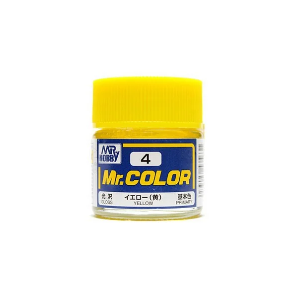 Mr.Hobby Mr.Color C4 Yellow (10ml) 4973028535631 (สี) Mr.Hobby Mr.Color C4 Yellow (10ml) 4973028535631 (สี)