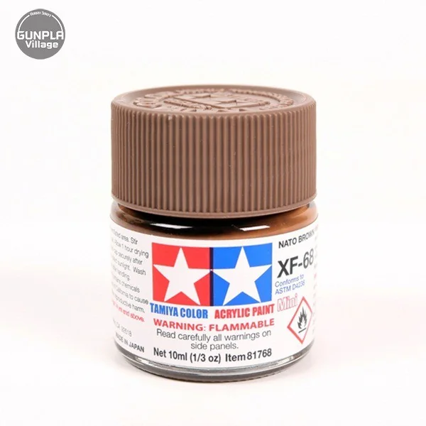 Tamiya 81768 Acrylic Mini XF-68 NATO Brown 45035944 (สี) Tamiya 81768 Acrylic Mini XF-68 NATO Brown 45035944 (สี)