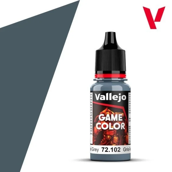Vallejo Game Color 72.102 Steel Grey 18 ml 8429551721028 (สี)