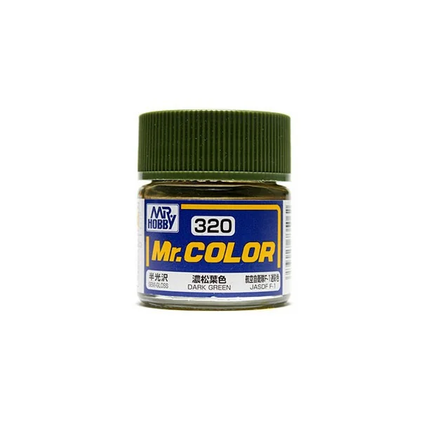 Mr.Hobby Mr.Color C320 Dark Green Semi-Gloss (10ml) 4973028735062 (สี) Mr.Hobby Mr.Color C320 Dark Green Semi-Gloss (10ml) 4973028735062 (สี)