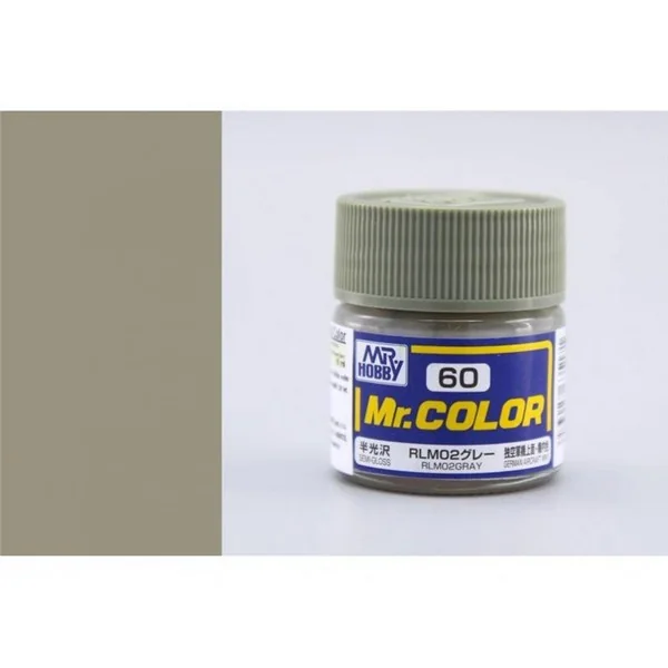 Mr.Hobby Mr.Color C60 RLM02 Gray Semi-Gloss (10ml) 4973028635171 (สี) Mr.Hobby Mr.Color C60 RLM02 Gray Semi-Gloss (10ml) 4973028635171 (สี)