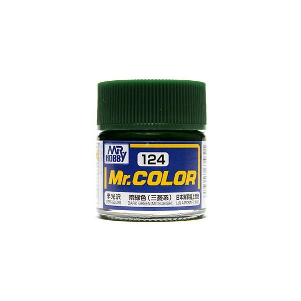Mr.Hobby Mr.Color C124 Dark Green (Mitsubishi) Semi-Gloss (10ml) 4973028635621 (สี) Mr.Hobby Mr.Color C124 Dark Green (Mitsubishi) Semi-Gloss (10ml) 4973028635621 (สี)