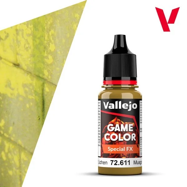 Vallejo Game Color Special FX 72.611 Moss and Lichen 18 ml 8429551726115 (สี) Vallejo Game Color Special FX 72.611 Moss and Lichen 18 ml 8429551726115 (สี)
