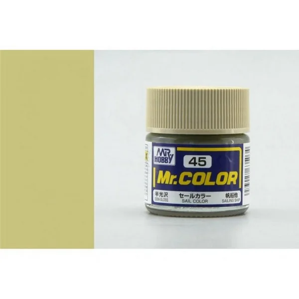 Mr.Hobby Mr.Color C45 Sail Color Semi-Gloss (10ml) 4973028635034 (สี) Mr.Hobby Mr.Color C45 Sail Color Semi-Gloss (10ml) 4973028635034 (สี)