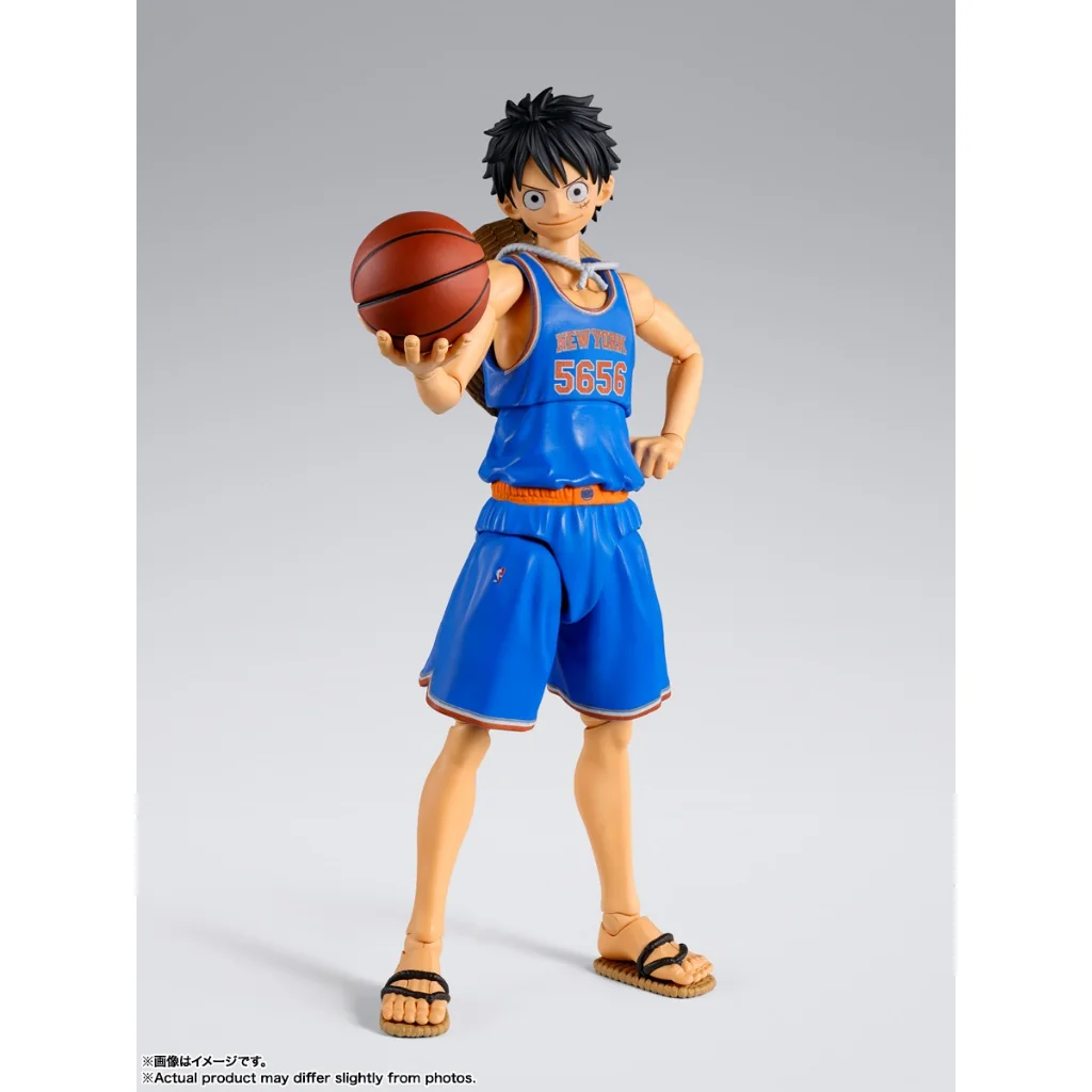 [Pre Order 11/2569] Bandai S.H.Figuarts One Piece x NBA Monkey D. Luffy New York Knicks Ver (Action Figure)
