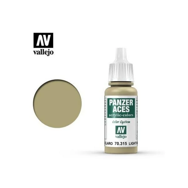 Vallejo Panzer Aces 70.315 Light Mud 17 ml 8429551703154 (สี) Vallejo Panzer Aces 70.315 Light Mud 17 ml 8429551703154 (สี)