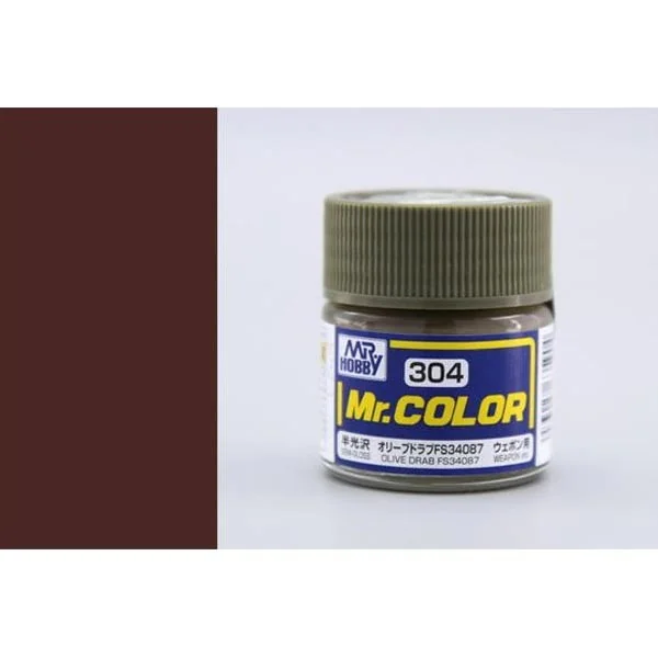 Mr.Hobby Mr.Color C304 Olive Drab FS34087 Semi-Gloss (10ml) 4973028635904 (สี) Mr.Hobby Mr.Color C304 Olive Drab FS34087 Semi-Gloss (10ml) 4973028635904 (สี)