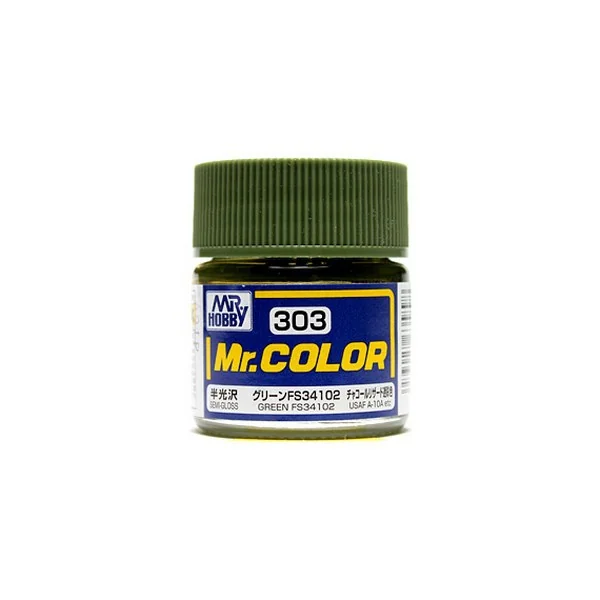 Mr.Hobby Mr.Color C303 Green FS34102 Semi-Gloss (10ml) 4973028635898 (สี) Mr.Hobby Mr.Color C303 Green FS34102 Semi-Gloss (10ml) 4973028635898 (สี)