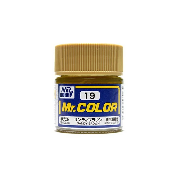 Mr.Hobby Mr.Color C19 Sandy Brown Semi-Gloss (10ml) 4973028535785 (สี) Mr.Hobby Mr.Color C19 Sandy Brown Semi-Gloss (10ml) 4973028535785 (สี)