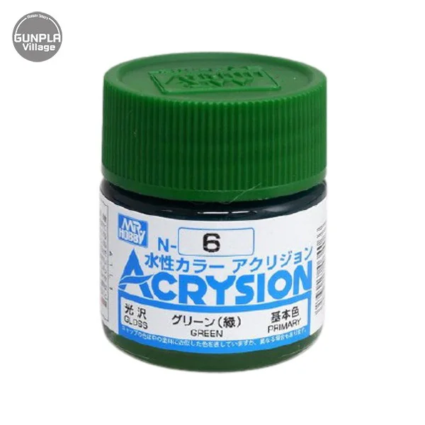 Mr.Hobby MR.ACRYSION COLOR N-06 GREEN 4973028034066 (สี) Mr.Hobby MR.ACRYSION COLOR N-06 GREEN 4973028034066 (สี)