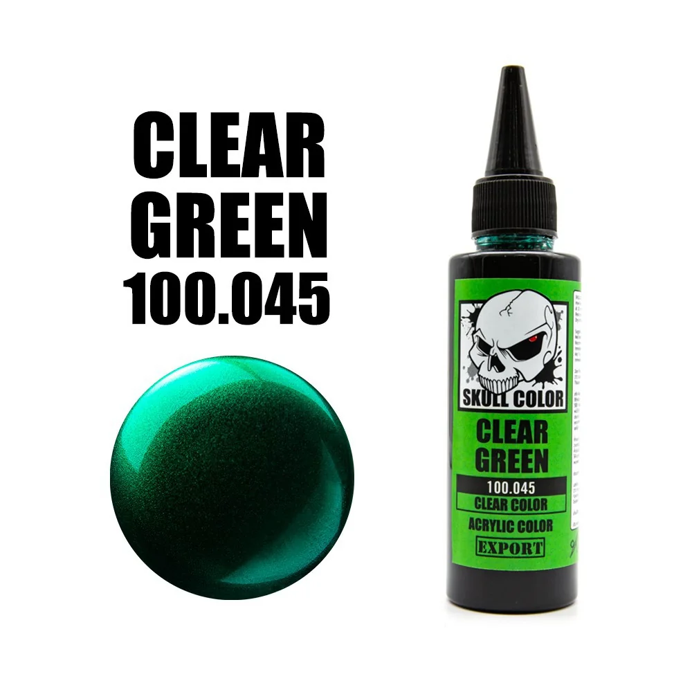 Skull Color 100.045 Clear Green 60 ml (Clear Color) 8853100903458 (สี) Skull Color 100.045 Clear Green 60 ml (Clear Color) 8853100903458 (สี)