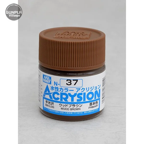 Mr.Hobby MR.ACRYSION COLOR N-37 WOOD BROWN 4973028034219 (สี) Mr.Hobby MR.ACRYSION COLOR N-37 WOOD BROWN 4973028034219 (สี)