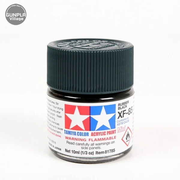 Tamiya 81785 Acrylic Mini XF-85 Rubber Black 45074165 (สี) Tamiya 81785 Acrylic Mini XF-85 Rubber Black 45074165 (สี)