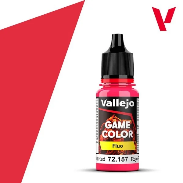 Vallejo Game Color Fluo 72.157 Fluorescent Red 18 ml 8429551721578 (สี) Vallejo Game Color Fluo 72.157 Fluorescent Red 18 ml 8429551721578 (สี)