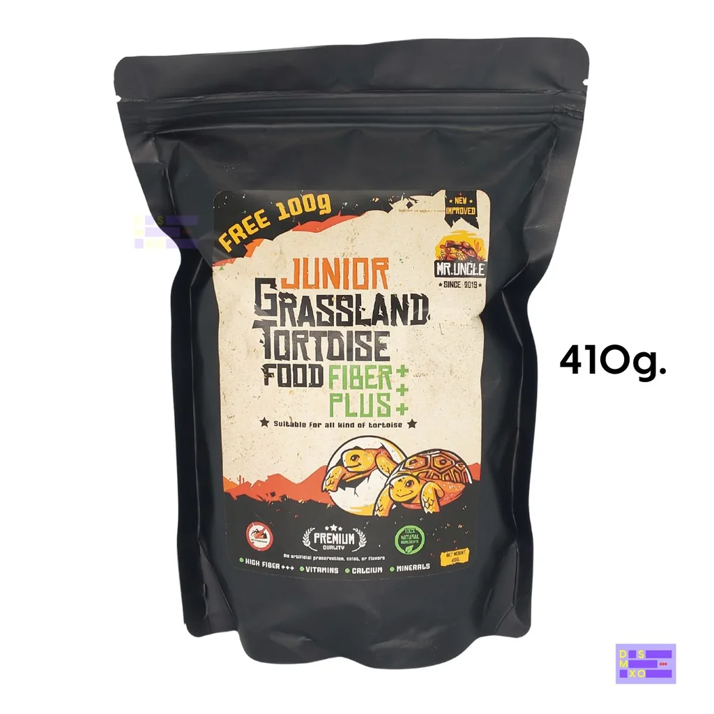 MR. UNCLE สูตร Junior เต่าเด็ก 410g อาหารเม็ดเต่าบก สูตรเต่าเด็ก ไฟเบอร์สูง ดูดซึมง่าย สารอาหารครบถ้วน MR. UNCLE สูตร Junior เต่าเด็ก 410g อาหารเม็ดเต่าบก สูตรเต่าเด็ก ไฟเบอร์สูง ดูดซึมง่าย สารอาหารครบถ้วน